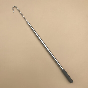 5米不锈钢伸缩杆 长搭钩