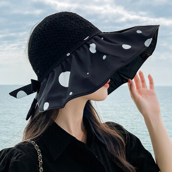 凌勋帽子遮阳帽女春夏季2022户外遮阳防嗮防晒帽遮阳户外百搭潮牌帽