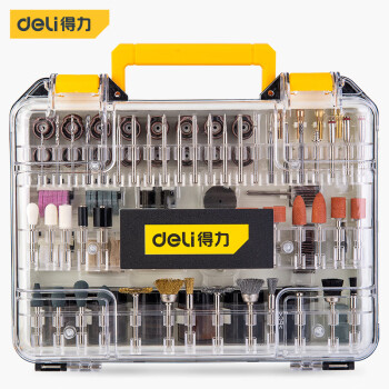 得力(deli) 357件套商用插电式电磨机打磨抛光雕刻手工DIY工具组套装 DL6397