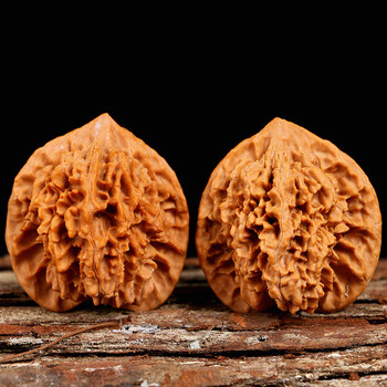 野生精品龙纹官帽王勇文玩核桃48mm特大 龙纹官帽