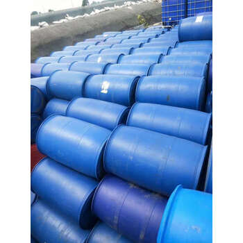 二手200升塑料桶加厚蓝色二手旧化工桶工业废液桶二手塑料桶圆桶 蓝色