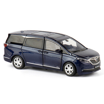 1:32别克gl8合金声光仿真侧拉门车模型车轮避震转向 蓝色