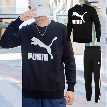 彪马(puma)男装套装 23秋季新款运动服户外时尚休闲卫衣套头衫针织