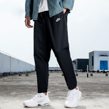 耐克（NIKE） 长裤男2023秋季新款运动休闲梭织裤子系带收口束脚休闲裤DD5311 CV1991-010 S