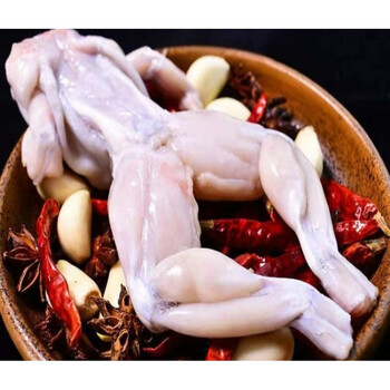 【新鲜去头去皮去内脏牛蛙肉】鲜活牛蛙现杀30冰衣锁鲜护航 高质量