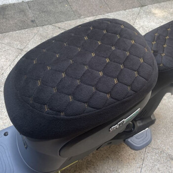 外卖电动车坐垫套加绒加厚加大号新国标电瓶车座垫九号电动车座套 加