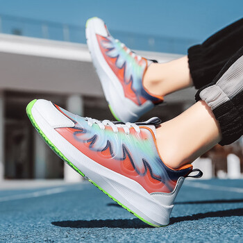 四代男鞋夏季4轻狂3pro2运动球鞋男威少6大童pg5青少年篮球鞋 白红 39