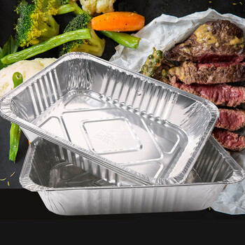 烧烤世家铝箔盘烧烤锡纸盒烤肉盒烧烤盘4只装325266cm