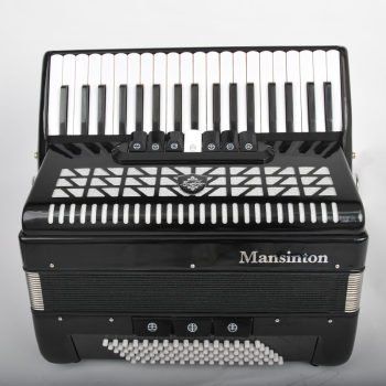 美国曼斯顿Mansinton出口手风琴初学考级专业演奏60/96/120四排簧维修 96贝斯黑YW-871