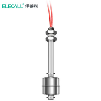 伊莱科（ELECALL）ES12010 1A1 不锈钢液位计浮球开关自动水位控制器 直型