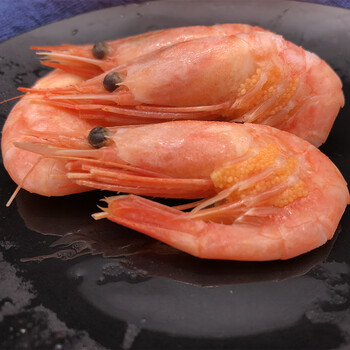 寰球渔市寰球渔市新鲜进口北极甜虾1500g熟冻即食带腹籽冰虾冻虾海鲜