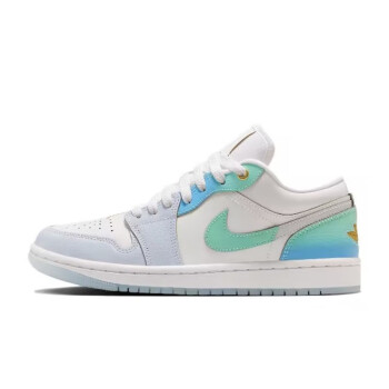 耐克air jordan 1 low aj1白藍漸變女子低幫休閒復古籃球鞋fn8899-131