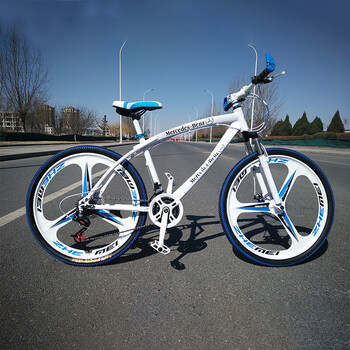 柒阅芒【高端轻奢】 弯梁奔驰山地自行车26寸男女学生越野单车网红