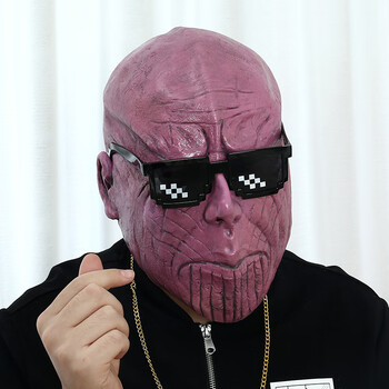 鱼头套鱼头怪面具搞笑沙雕绿头怪胖头鱼鱼人怪网红马头绿色鱼灭霸墨镜