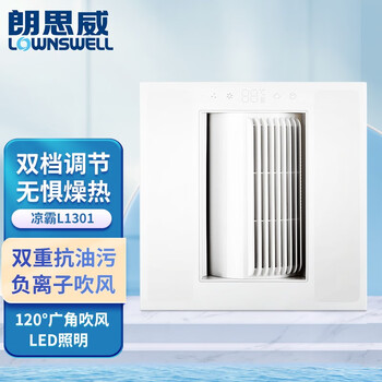 朗思威(lownswell) 凉霸厨房冷霸无线遥控两档调速降温制冷照明一体