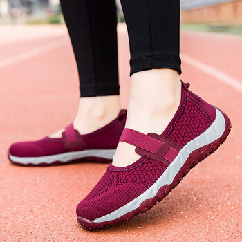 足力健张凯丽老人鞋女夏妈妈凉鞋透气网面老北京布鞋防滑中老年健步鞋