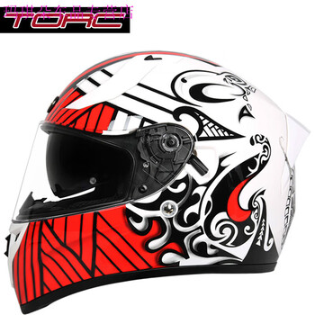 regy大码torc摩托车头盔男四季头盔全盔四季防雾炫酷街机车跑盔 白色