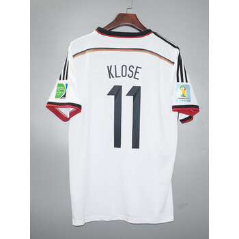 oimg世界杯德国队球衣11号克洛泽穆勒队服复古短袖男足球服 上衣:不印