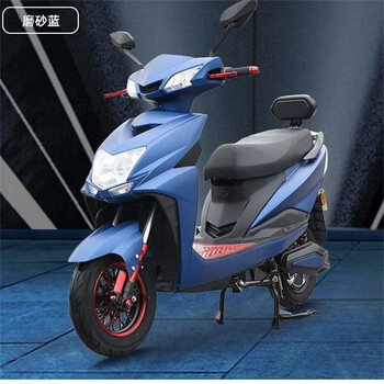 lulide电动车电瓶车72v双人外卖长跑王踏板电动摩托车2000w磨砂蓝整车