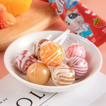 草莓牛奶味棒棒糖 200g(约18支)