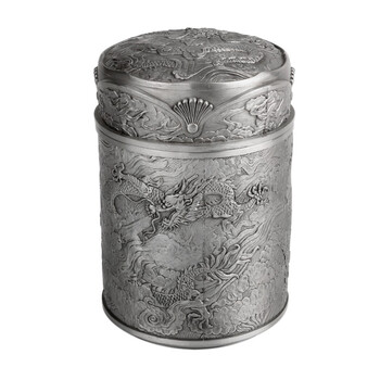 大马锡tumasek马来西亚锡器茶叶罐 祈福实用生日礼物 商务礼品高档锡