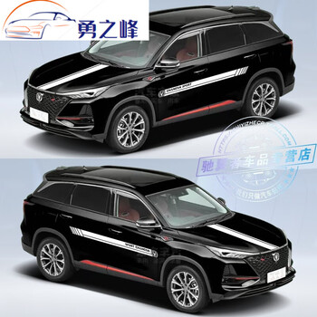 山头林村长安cs75plus汽车贴纸cs35/55腰线车身拉花机