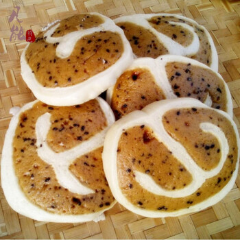 糯米花卷 浙江台州临海特产红糖花卷馒头手工现做小吃散装食品500g