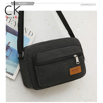 clolvkiss加厚帆布男女通用斜挎包挎包卖票包收钱包生意包单肩旅游