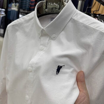 ralphlauren拉夫劳伦纯棉男士长袖衬衫保罗刺绣春秋装衬衣牛津纺纯色