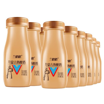 兰格格内蒙传统低温炭烧熟酸奶230g*12瓶