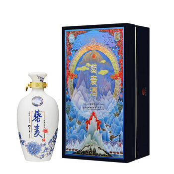 辉腾锡勒藜麦酒 52度清香型高度白酒 500ml单瓶礼盒装 固态纯粮口粮酒