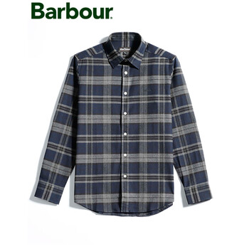 barbour巴伯尔男士休闲合身版格子长袖衬衫bw19wh029mj816080b39
