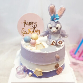 臻鸣网红星黛露兔子生日蛋糕创意定制女孩儿童闺蜜女友小清新全国同城
