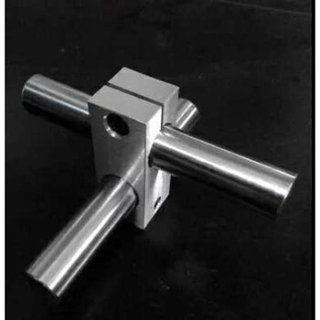 光轴不锈钢管十字固定夹支柱固定座双孔交叉十字型连接件圆柱夹紧 20