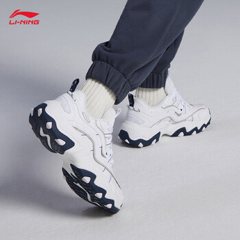 李宁猫爪lite2丨经典休闲鞋女鞋2023品牌logo字母车缝线运动鞋agct358