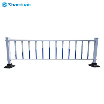SHANDUAO 城市道路护栏公路市政隔离栏杆锌钢护栏围栏交通设施马路防撞活动护栏 0.6m高*3.08m长可定制