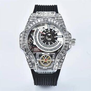 铭汇通魔兽手表机械杰森斯坦森宇舶镶钻个性大表盘魔兽mp手表男手表女