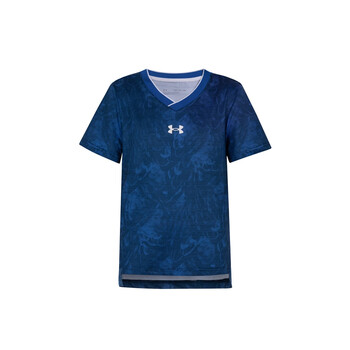 安德玛underarmourua安德玛新款儿童运动训练足球运动服t恤短袖针织