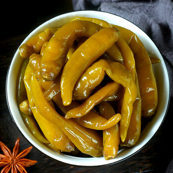 橙伯乐 湖南特产泡椒小米辣农家自制酸辣开味下饭菜咸菜腌辣椒泡辣椒