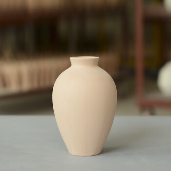 花瓶摆件粗陶素坯陶罐置物隔板装饰拍照道具复古半成品白胎 陶泥大圆