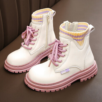 优想妮youxiangni小孩马丁靴女童鞋2023新款春秋季儿童英伦时尚百搭