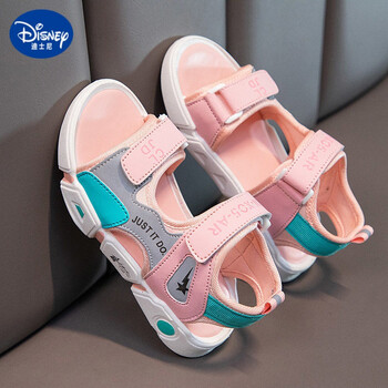 disney迪士尼凉鞋女童2022新款夏季鞋子女孩韩版软底防滑沙滩鞋小学生