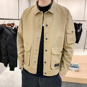 帅气百搭工装夹克春春夏季外套男士韩版潮流宽松男装上衣休闲春夏装男