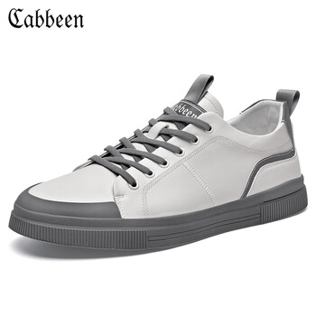 卡宾板鞋男复古街潮休闲鞋男士韩版小白鞋男3221205067 白灰 41