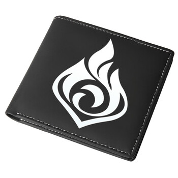 原神周边钱包 神之眼冰元素 动漫游戏二次元男女学生钱夹皮夹卡包 火