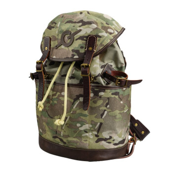 战术极客Tactical geek极客潮包B1手工复古大容量双肩包旅行袋包 男士背包 MC全地形迷彩