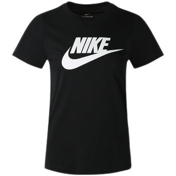 耐克nike女子休闲t恤nswlogo短袖bv6170010essntliconfutur黑白s