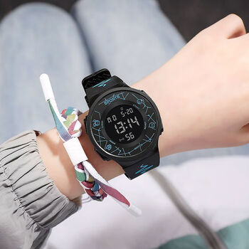 电子手表男款女款男童女孩高中初中小学生儿童带闹钟防水运动炫酷