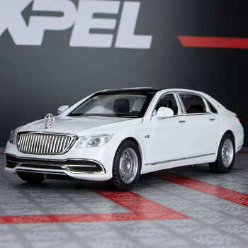 奔驰迈巴赫s650合金车模1:32加长版仿真轿车儿童玩具车小汽车模型摆件