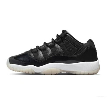 nike耐克air jordan 11 aj11 大魔王黑白低帮休闲球鞋 av2187-00 大